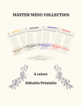 Master Menu - Digital Download