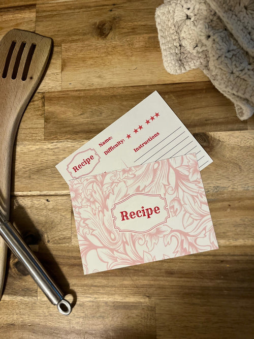 Digital Farmhouse Recipe Cards — Printable Template Set